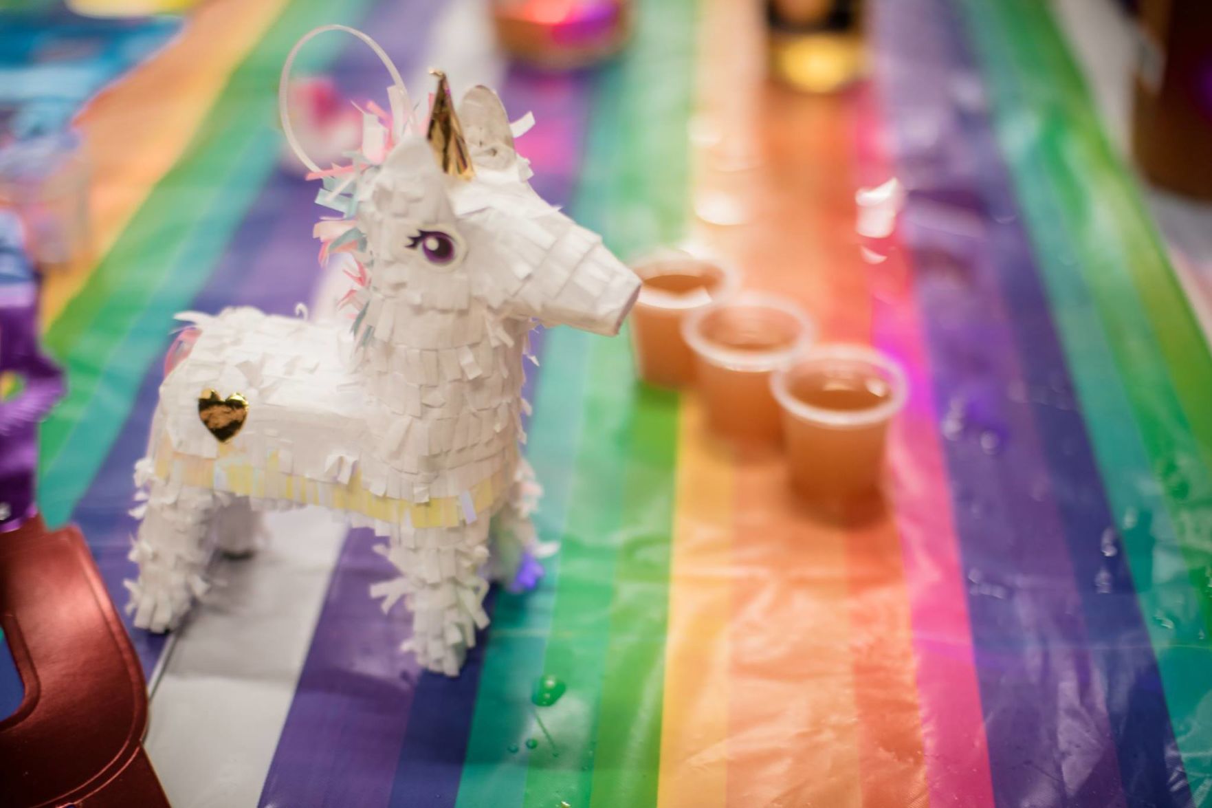 Toast to Equality unicorn with shots